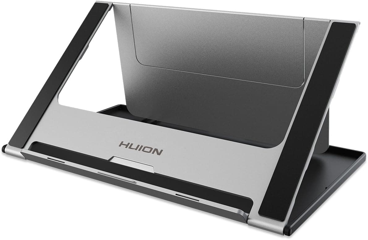 HUION Portable Desk Stand Foldable Stand Adjustable Multi-angle Desktop Holder Universal Graphics Tablet up to Length: 18" Perfect for Kamvas 16, Kamvas Pro 16