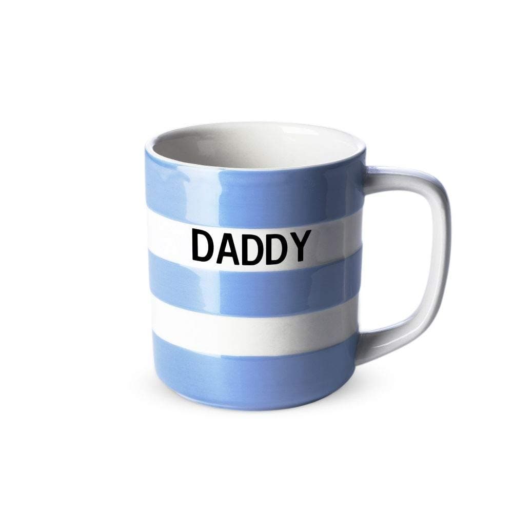 Cornishware Blue and White Stripe Daddy Coffee Mug Tea Cup 10oz