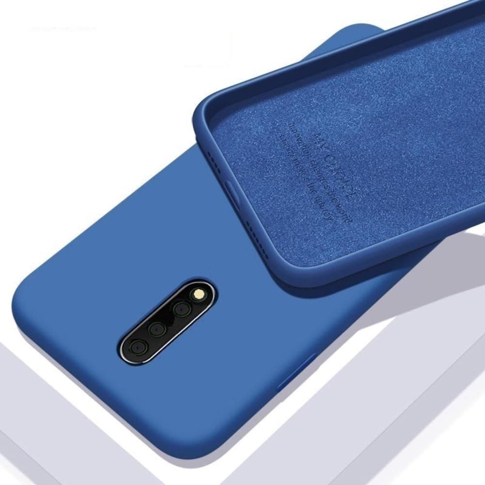 REALCASE OnePlus 8 Back Cover Case | Full Protective Liquid Silicone | Shock Proof Back Cover Case for OnePlus 8 (S-Blue)