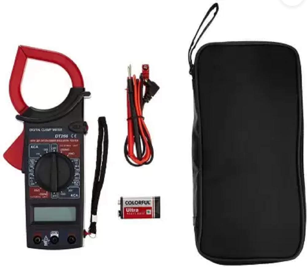 Inditrust Digital Clamp Meter Digital Multimeter (2000 Counts), Battery Powered