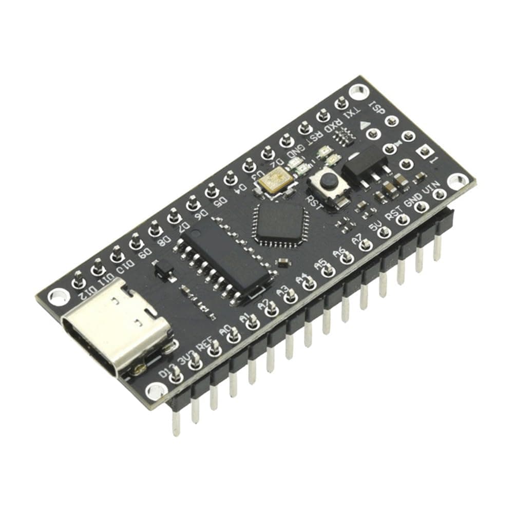 CRGANGZY Atmega168/328 Controller Compatible Board V3 PCB Development Board CH340 Microcontroller Board with PIN Headers for (ATmega328)