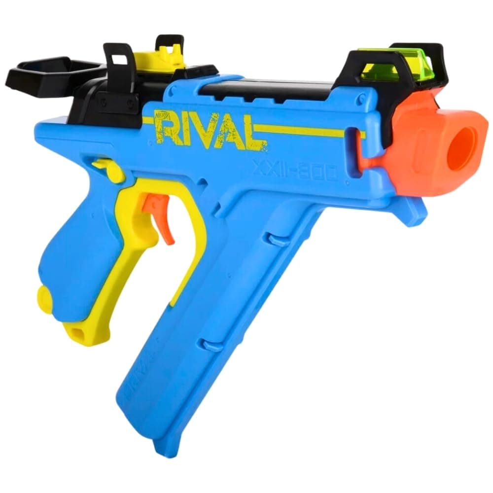 NERF Vision XXII-800 Blaster, Accurate Rival System, Adjustable Sight, Integrated Magazine, 8 Accu-Rounds