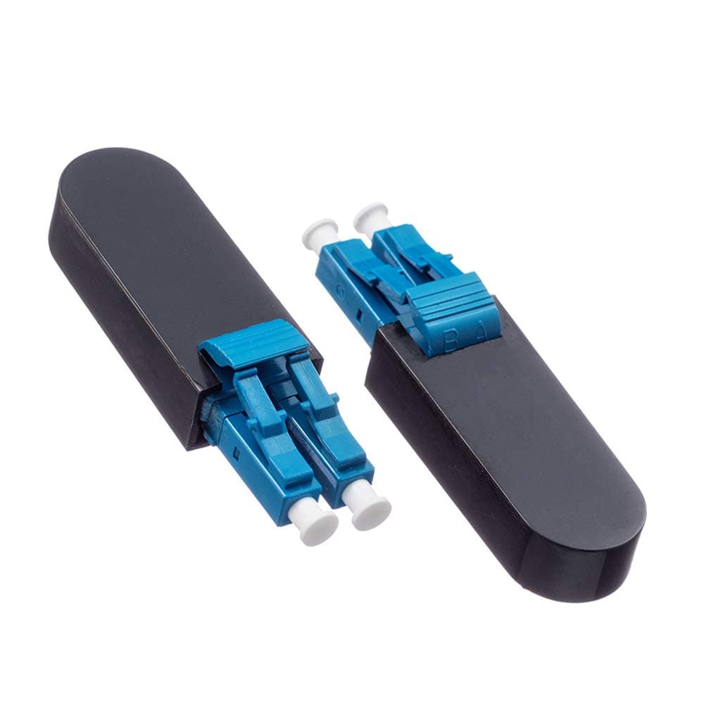 2-Pack Single Mode LC/UPC Fiber Optic Loopback Adapter Cable, Singlemode 9/125 Test Plug for Testing Applications