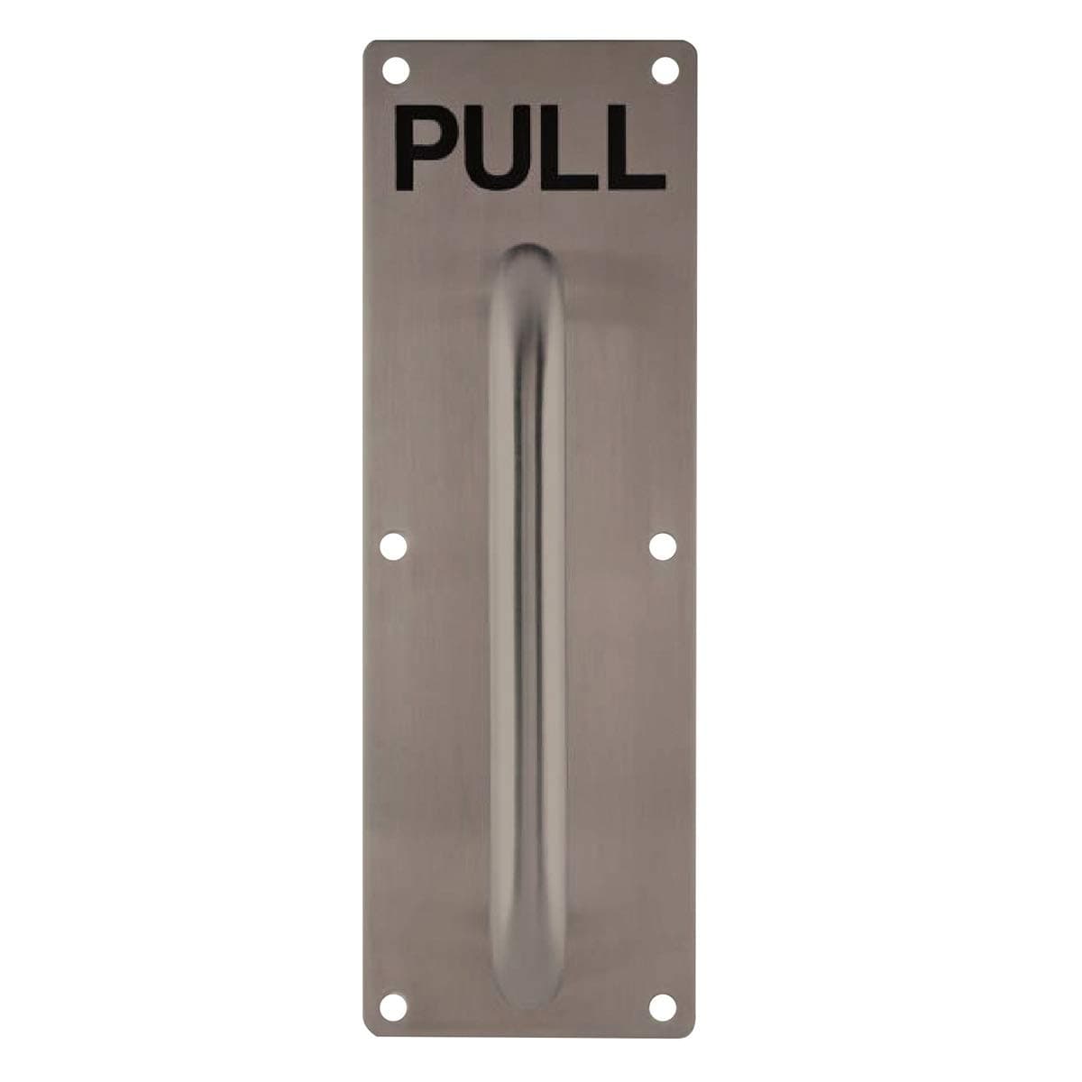 Stainless Steel SUS 304 Pull Plate With Handle and PULL Symbol Engraved For Wooden & Metal Door - DTPH023
