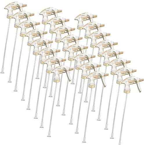 The Bucko Replacement Industrial Trigger Sprayers (24) – Trigger & Nozzle Spray Head for 32 Oz Bottles| Replacement Part for Spray Bottles