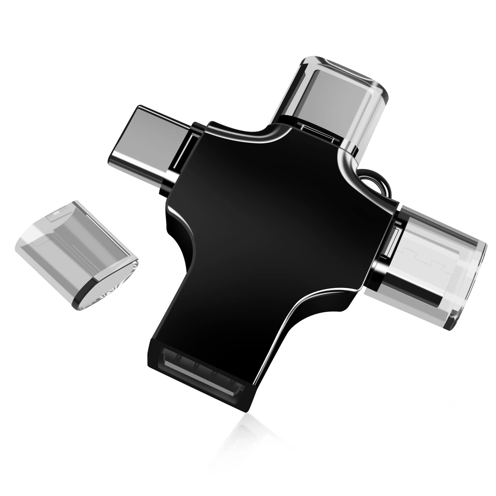 USB Flash Drive 64GB 4 in 1,USB C Flash Drive,USB C Memory Stick, Support Android/Type-C/i-Phone/PC File Storage and Transfer, USB Thumb Drives,USB Stick,USB Memory Stick