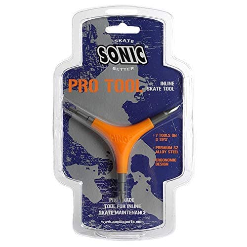 SONIC Pro Inline Skate Tool - 9 Essential Tools - 4 mm Hex and T25 Torx - Bearing Pusher and Extractor