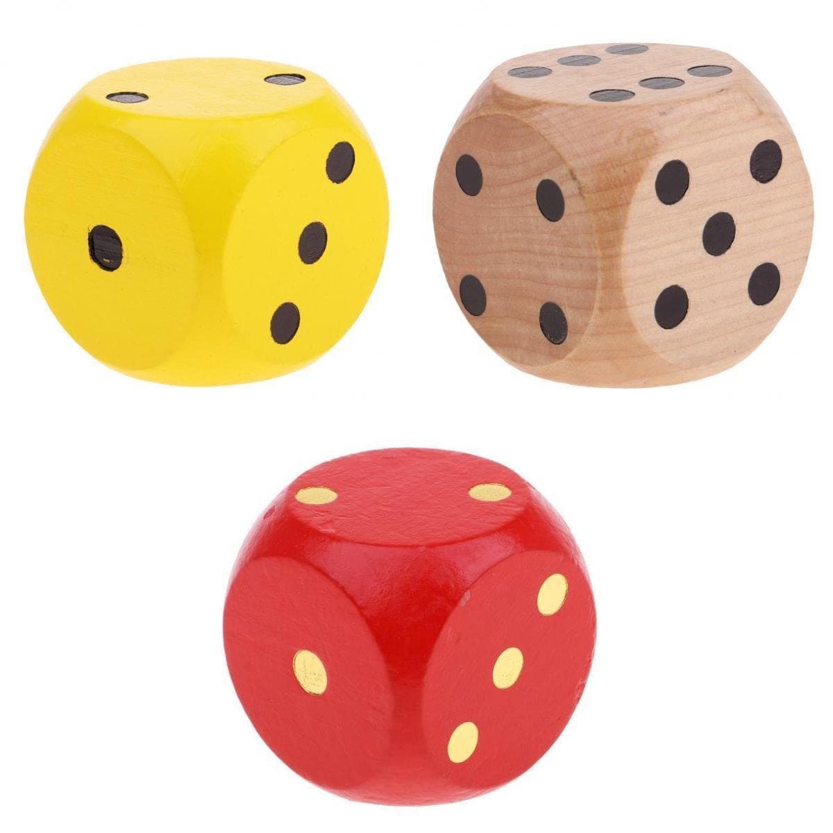 3 Pack 5cm D6 Dice Set for DND Math Teaching Table Games Casino Supplies