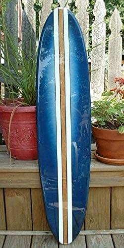 Classic blue five foot surfboard wall hanging.