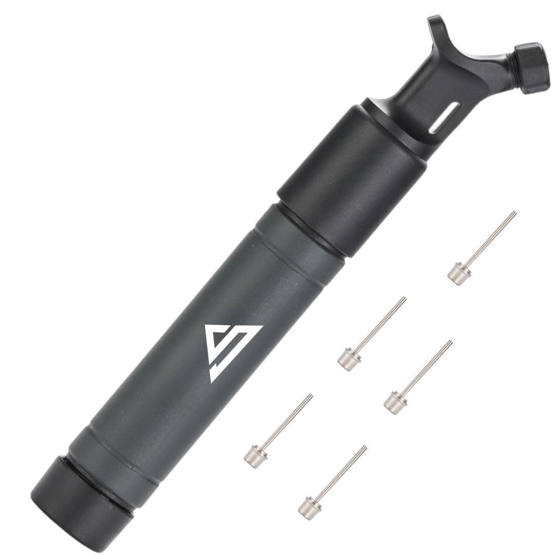 Ball Pump with 5 Needles Push and Pull Inflation Device for Your Basketball, Football, Soccer Ball, Volleyball, and Other Sport Balls