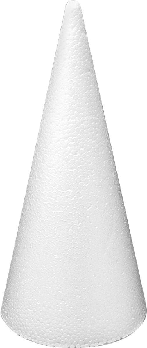 La Fourmi 20 cm Polystyrene Cone for Creating 3D Crafts -1 Piece