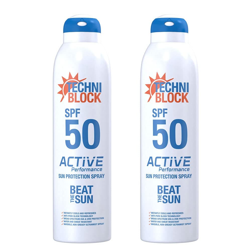 Techniblock SPF 50 Active Performance Sunscreen 150ml x 4