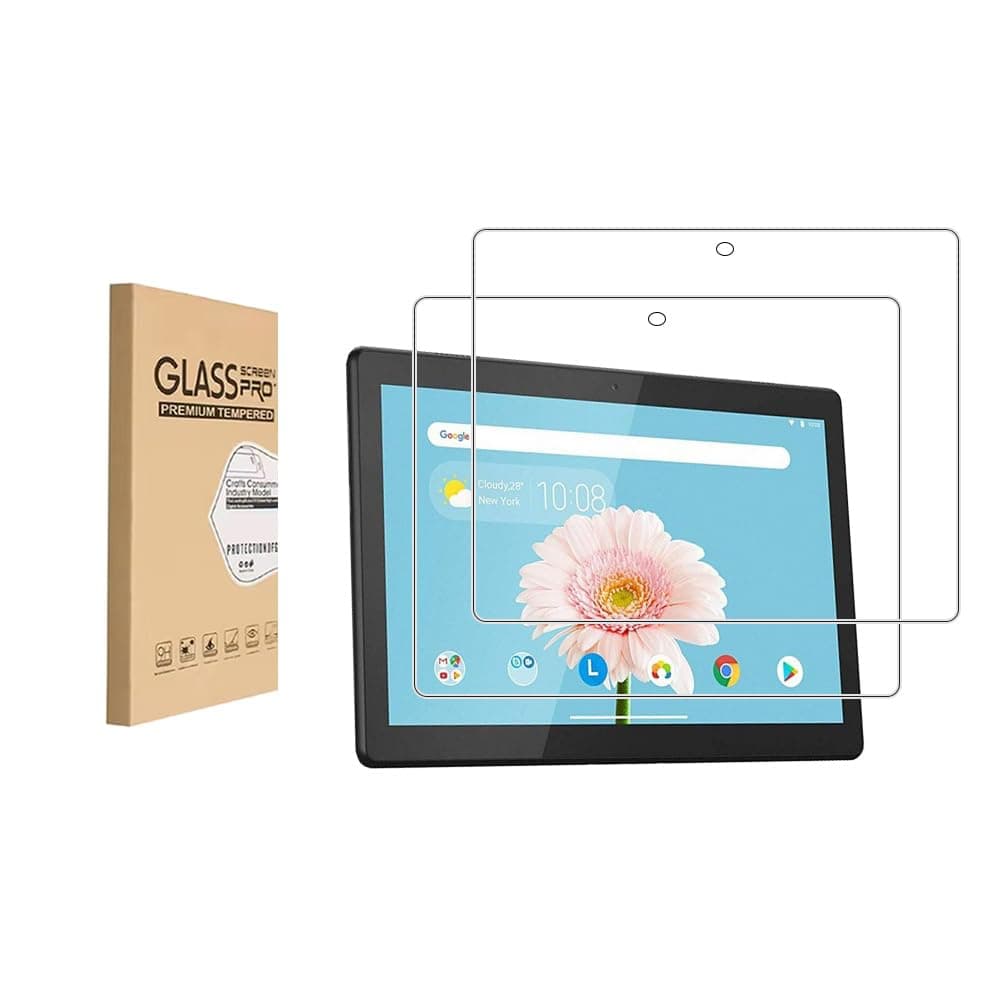 (2 Pack) Screen Protector for Lenovo Smart Tab M10 TB-X505F/TB-X605F Tempered Glass,9H Hardness Anti Scratch,Bubble Free,Case Friendly Easy Installation
