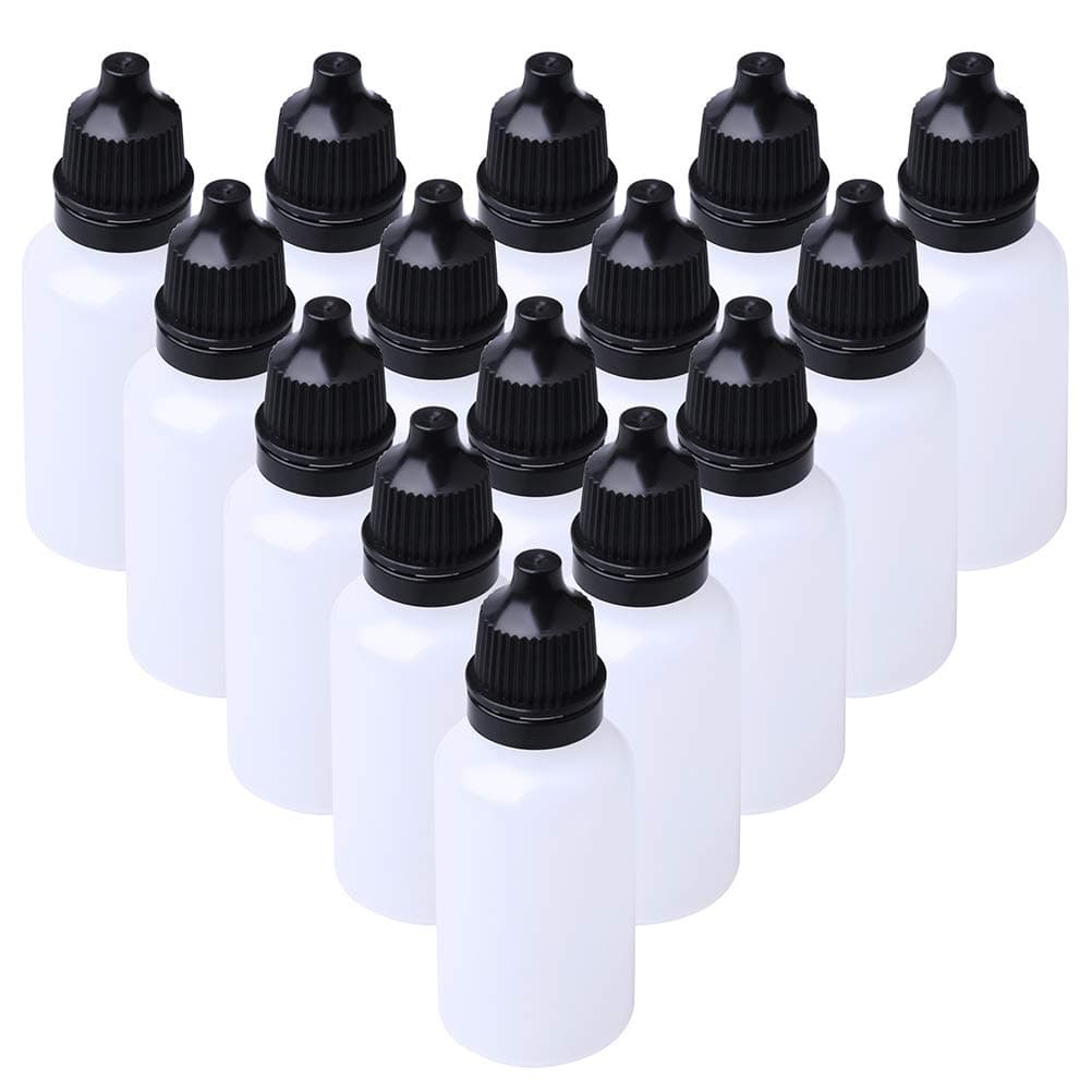 kuou20 Pieces Eye Liquid Dropper, 20ml Plastic Empty Squeezable Dropper Bottles