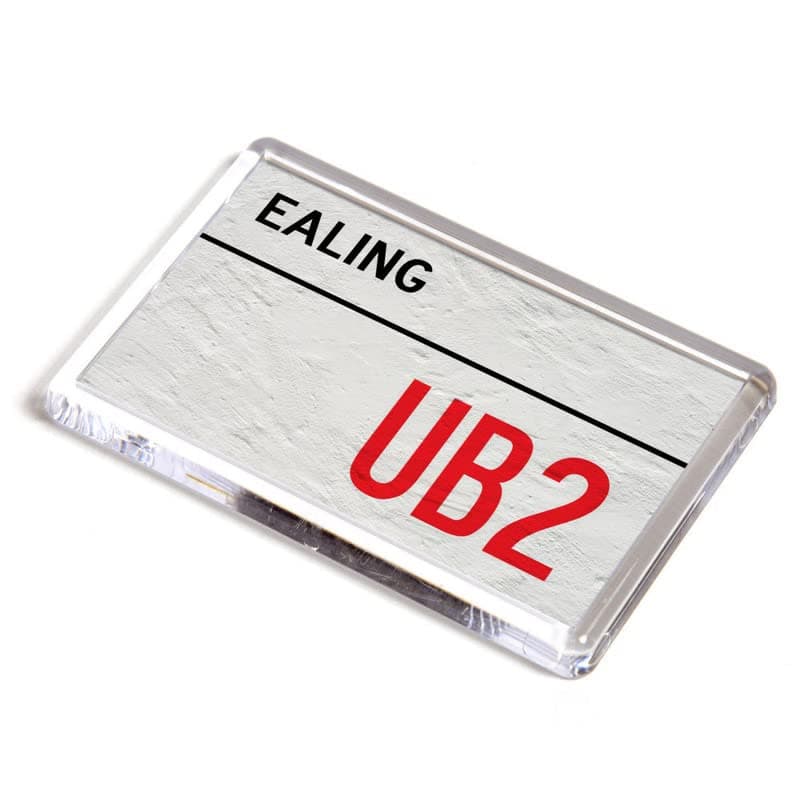 FRIDGE MAGNET - Ealing UB2 - UK Postcode