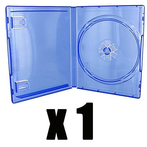 1 x Replacement Case for PS4 Game – Transparent Blue – Unit Purchase