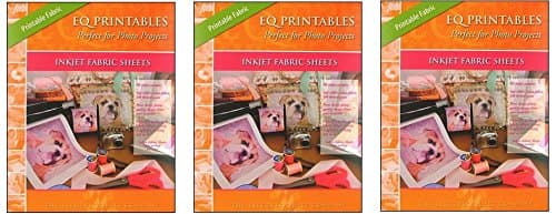 EQ Printables Inkjet Fabric Sheets (3 Pack)