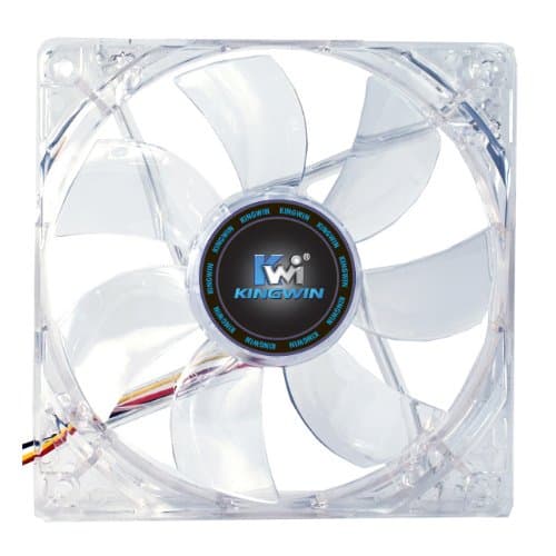 Kingwin 120mm CFMC-012LB Silent Fan, For Computer Cases, CPU Coolers, Long Life Bearing, Quiet Efficient Cooling, and Provide Excellent Ventilation for PC Cases-[Multi-Color LED]