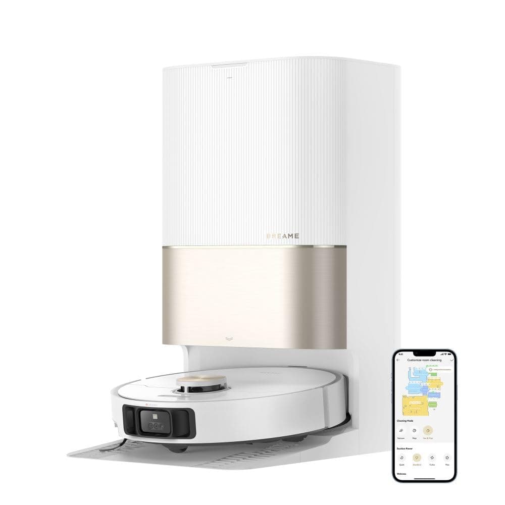 X40 Ultra Complete Robot Vacuum Cleaner with Mop function,12,000Pa Suction Power, 70°C Mop, Automatic Emptying & Refilling, Anti-Tangle & Liftable Brushes, Side brush extension, 2 year warranty