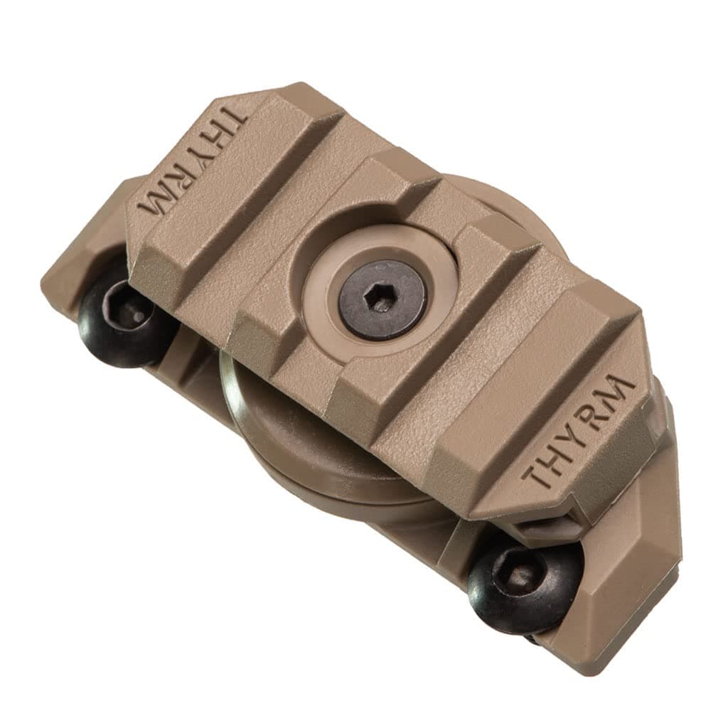 Thyrm VariArc Helmet Mount Compatible with Team Wendy Rails (Flat Dark Earth), Adjustable for attaching Light, Made in USA