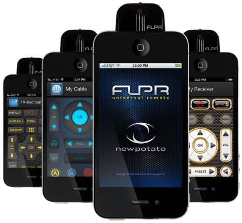 New Potato Technologies FLPR Universal Remote Control for iPhone, iPod Touch and iPad - Software - Retail Packaging - Black