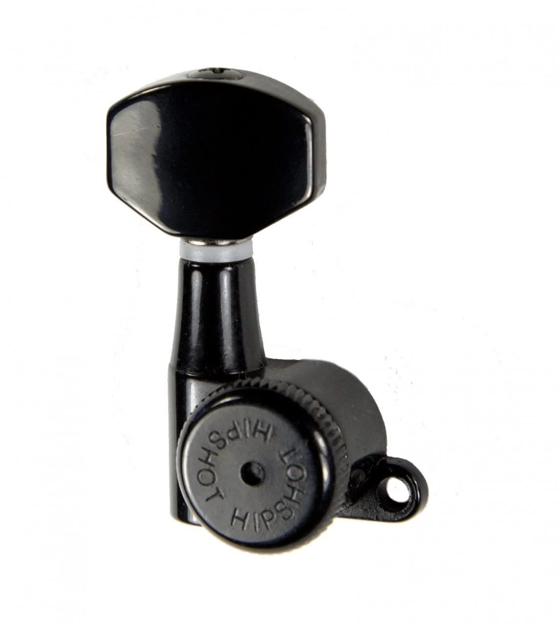 Grip-Lock 6 inline Enclosed non-Staggered Post Locking Tuners - Black