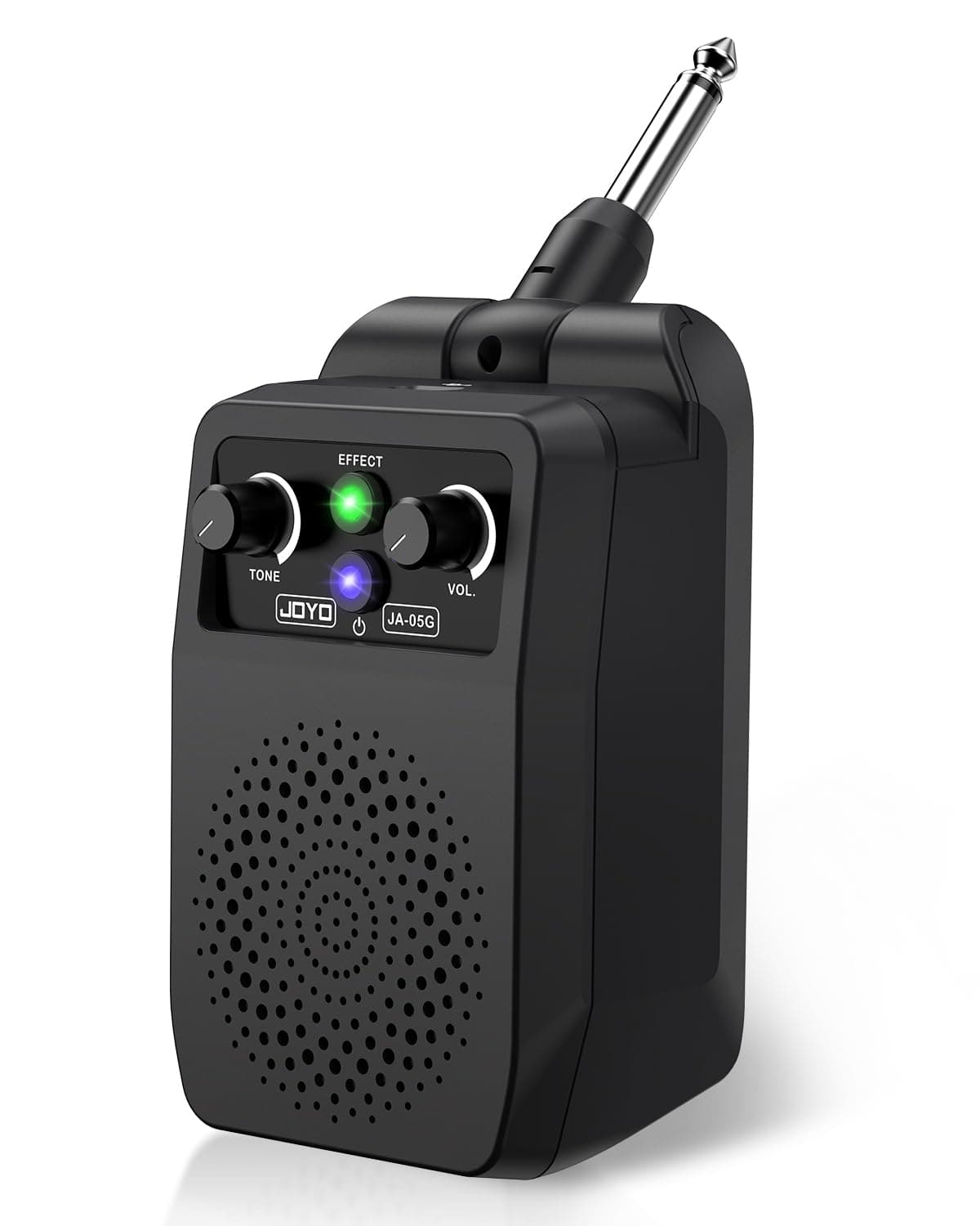 JOYO Mini Amp 5W Portable Plug in Practice Electric Amp Bluetooth Rechargeable Combo Guitar Amplifier Built-in 4 Effects Clean, Overdrive, Distortion, Reverb (JA-05G)