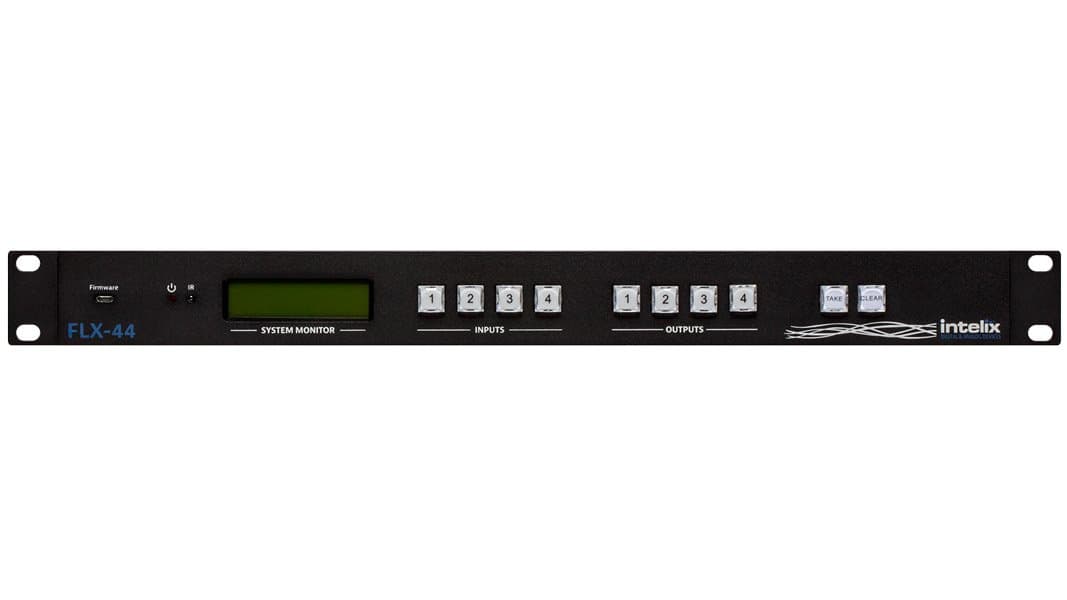 Intelix HDMI/HDBaseT Matrix Switcher - 4 Input x 4 Output FLX-44-BSTK