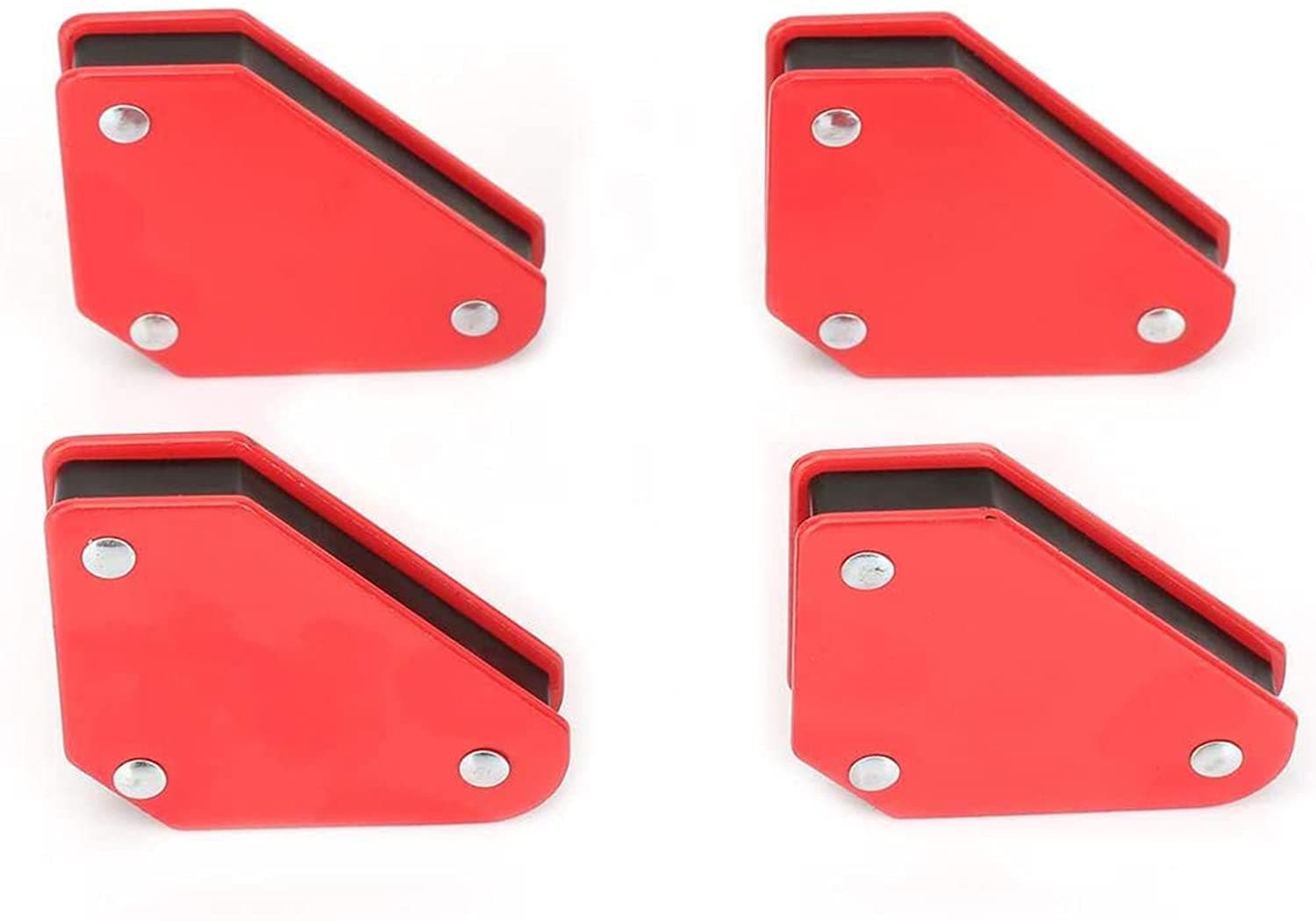 ELECDON Strong Hand Tools - Triangle Welding Positioner 4pcs 9LB Angle Soldering Locator Magnetic Magnet Corner Arrows Welder Welding Holder Tool, 5° 90° 135°Angle Magnet for Welding, Soldering