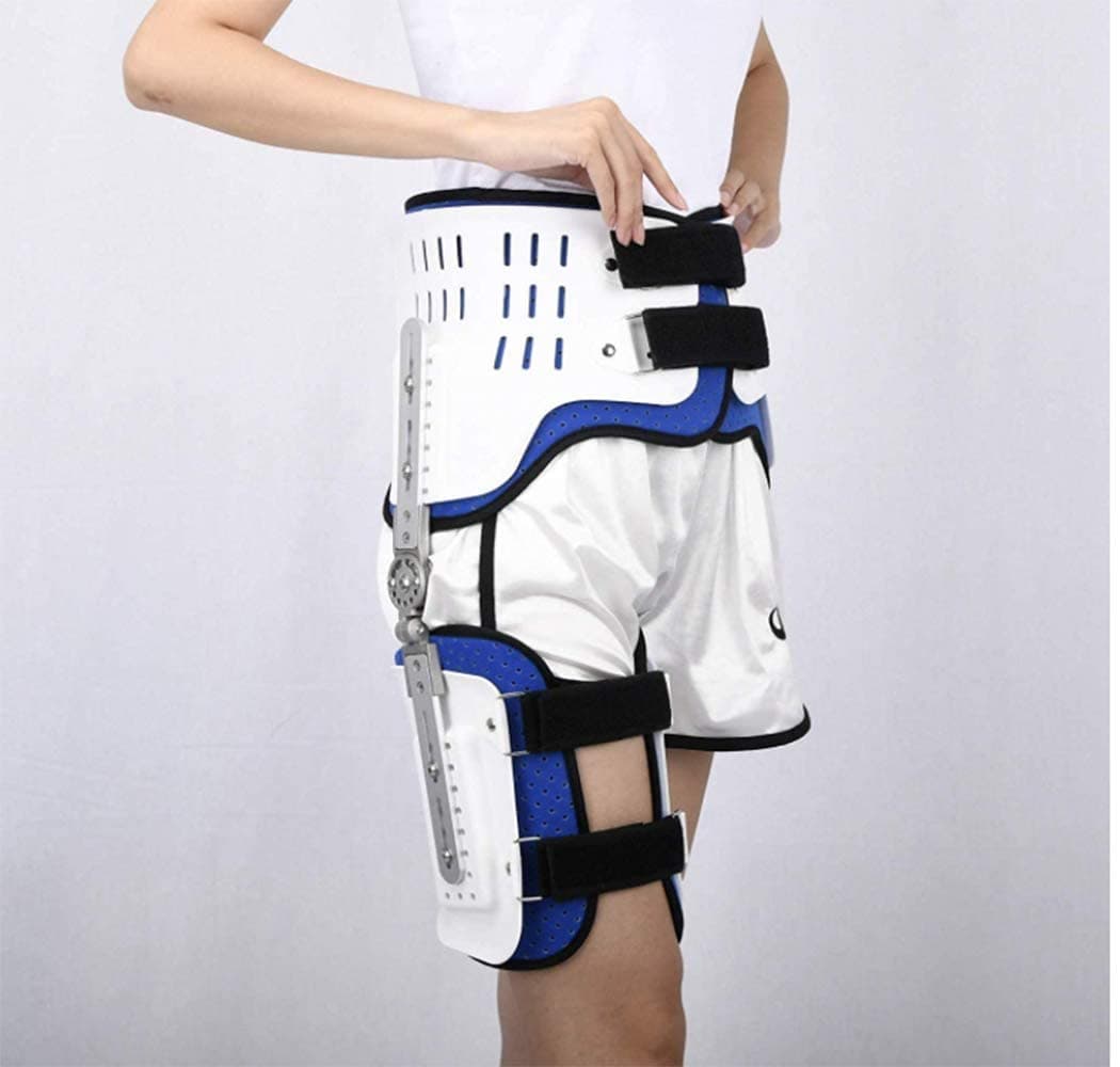 Post-op Hip Abduction Brace, Hip Replacement Lower Limbs Extremity Paralysis Fixed, Hip Abduction Fixtion Orthosis for Dislocation of Hip Joint Leg Injury (Right)