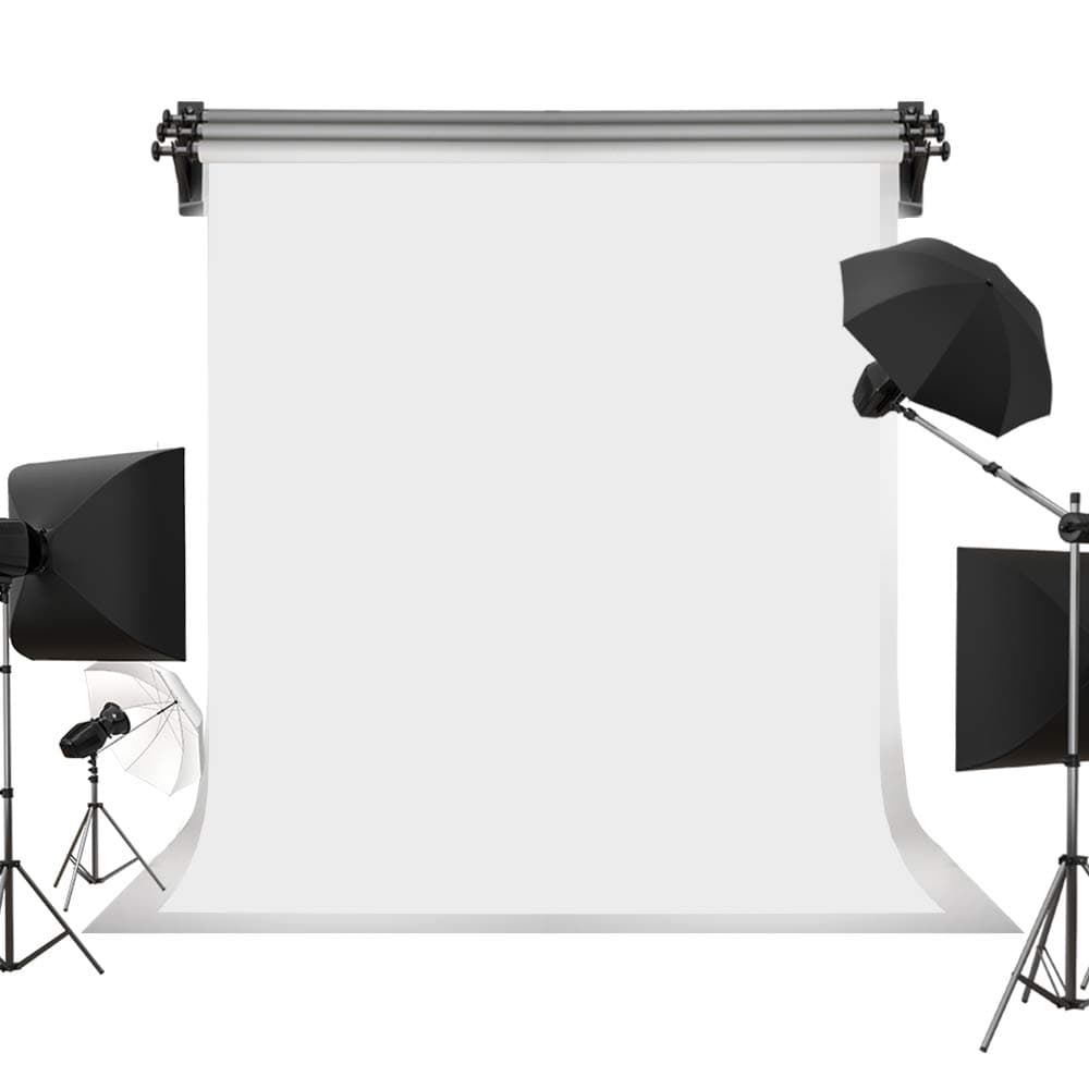 6ft×9ft Solid White Backdrop Portrait Photography Background for Photography Studio Children and Headshots White Backdrop Background for Photo Booth