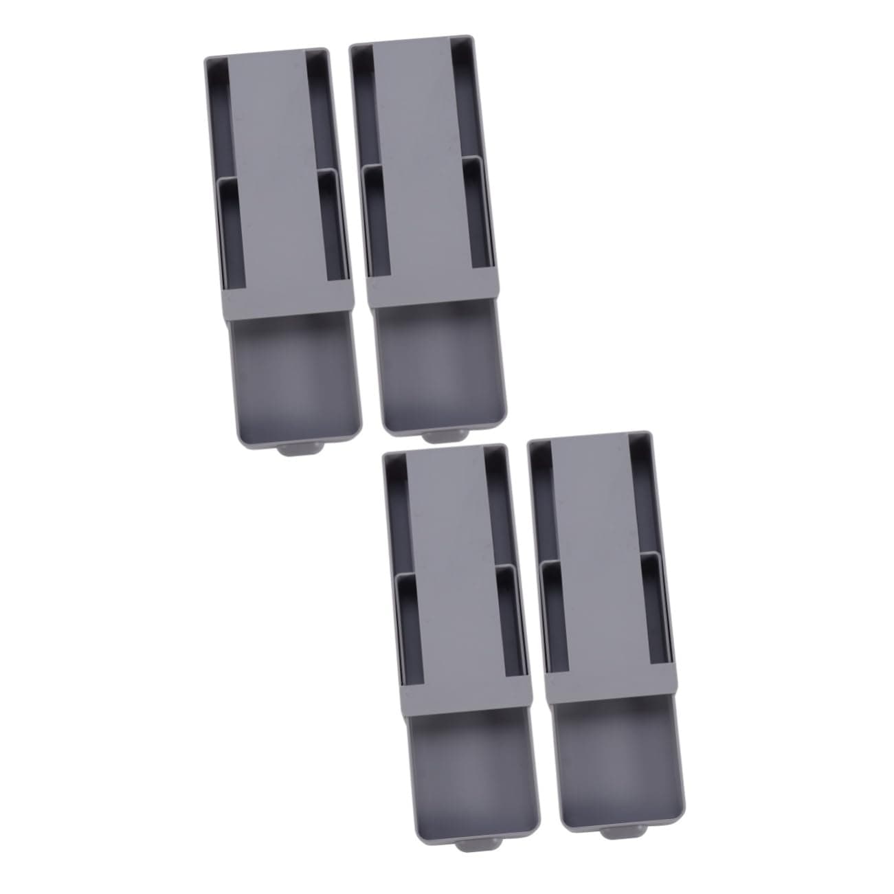 SHINEOFI2 Sets 2pcs Drawer Type Desk Storage Box Storage Pull Out Drawers Drawer Hidden Desk Hidden Desk Organizer Storage Drawer Hidden Organizer Hidden Drawer Desk Organizer Black