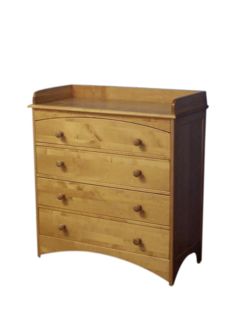 Seattle Collection 4-Drawer Chest, Dark Cherry/Cherry