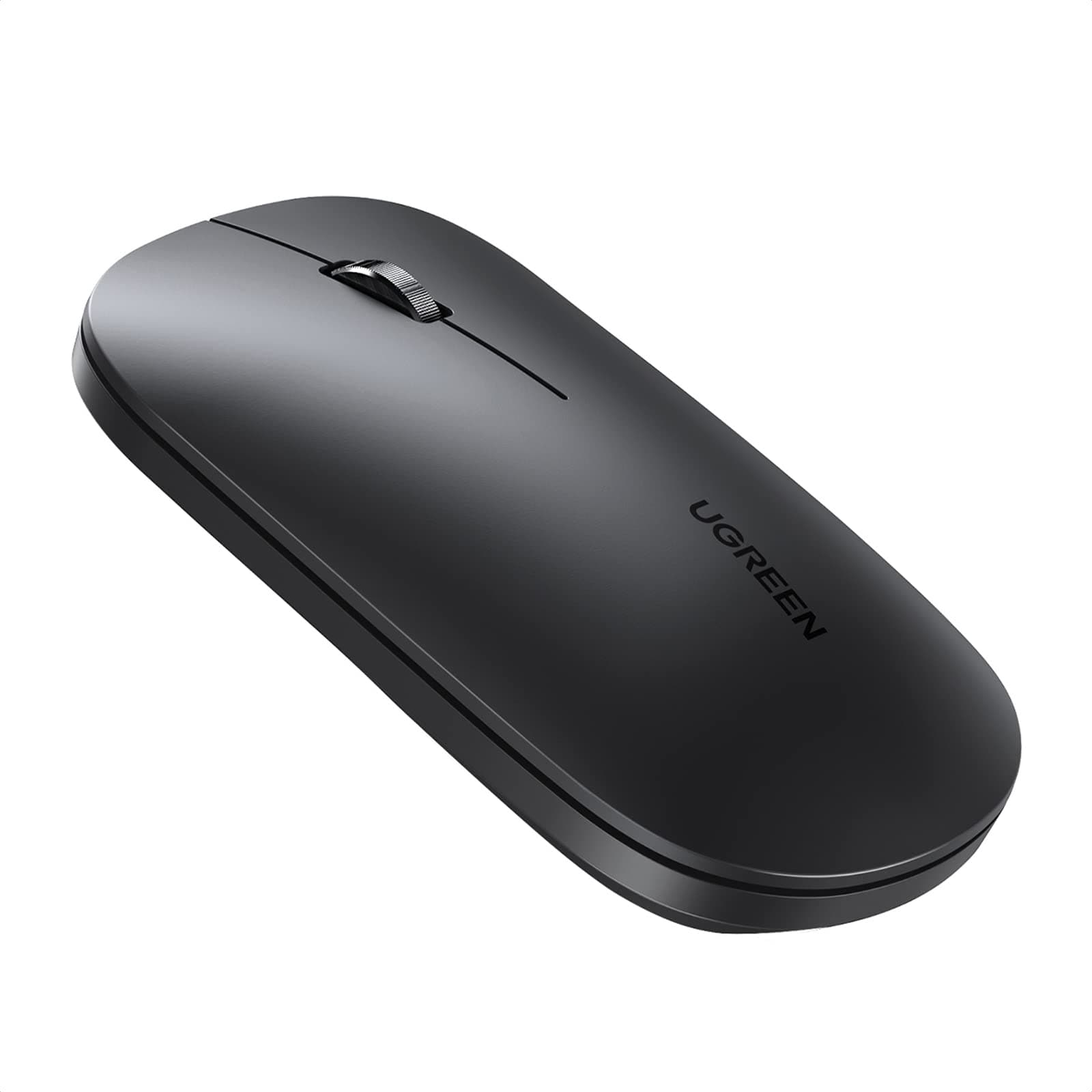 Wireless Mouse, Slim Mouse Silent Mice, Bluetooth 5.0+2.4G USB, 4000 DPI Adjustable, Compact and Portable, Ultrafast Scrolling, B;ack