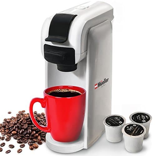 Mueller Single Serve Coffee Maker, Coffee Machine for Most Single Cup Pods including K-Cup Pods, Rapid Brew Technology