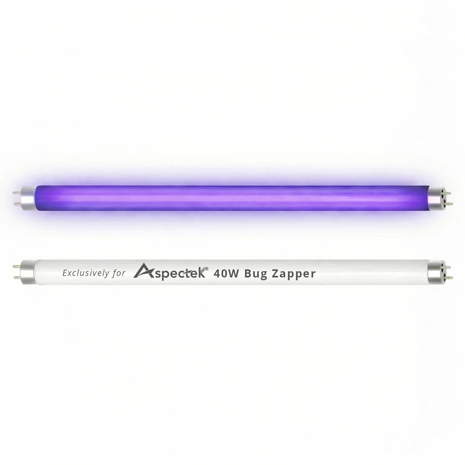 ASPECTEK 40W Bug Zapper Replacement UV Lamp Bulbs – Light Tubes for Large Electronic Insect Killers – Fits ASIN B07KSRFJ9Y, 2-Pack