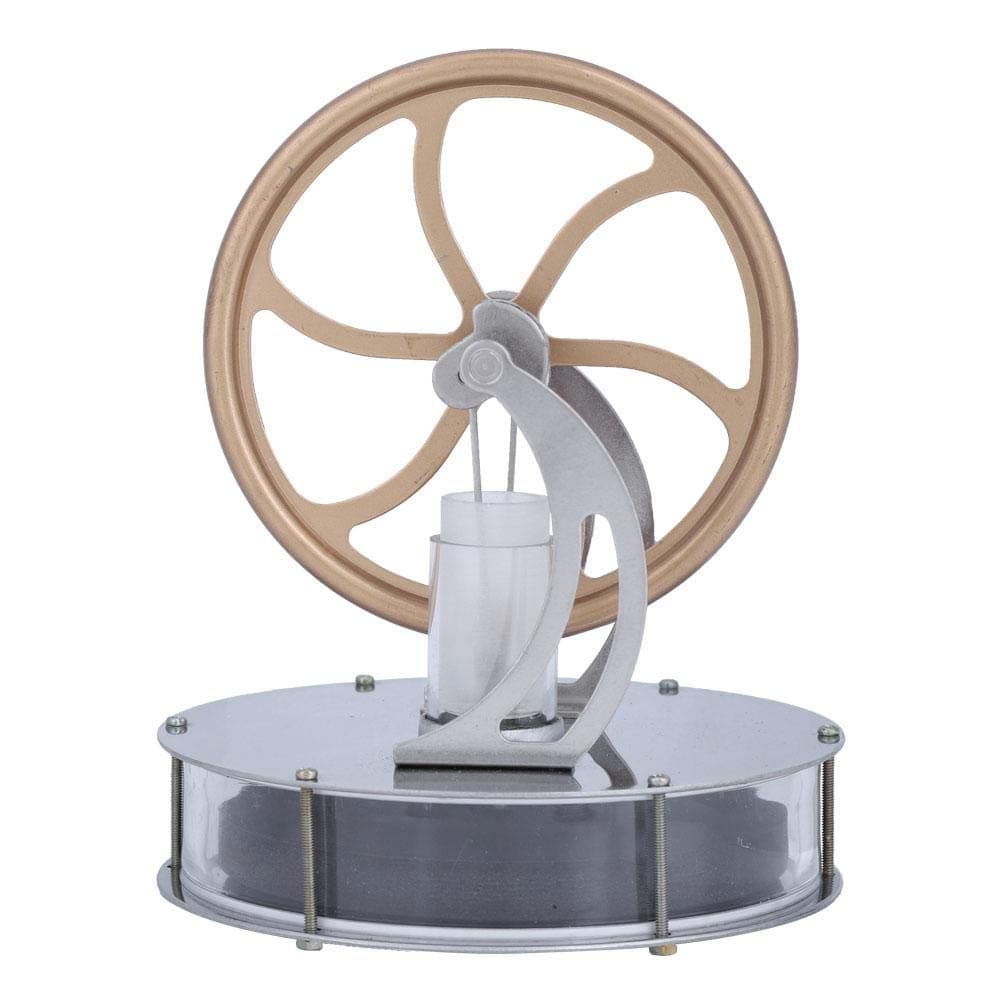 Regun Low Temperature Stirling Engine - Low Temperature Stirling Engine Motor Steam Heat Education Model Toy Gift for Kids Craft Orname