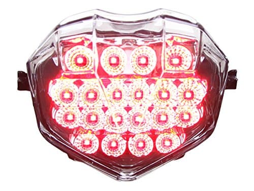 Integrated Sequential LED Tail Lights Clear Lens for 2013-2017 Triumph Daytona 675 20+ Moto2 13-19 Street Triple 20-22 765 RS