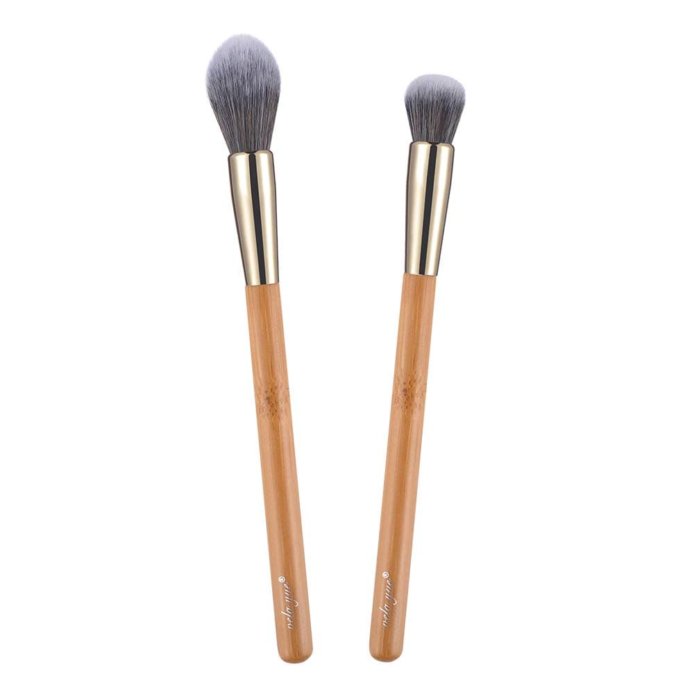 Vela.Yue Makeup Brushes Set 2pcs Precision Face Shape Highlighter Blender Makeup Brush