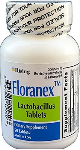 Floranex Lactobacillus Tablets, 50 Count Per Bottle