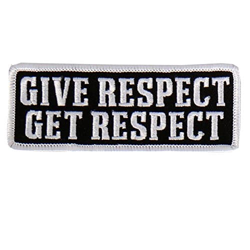 PPL9471 Give Respect Embroidered Patch (Multicolor, 4" x 2")