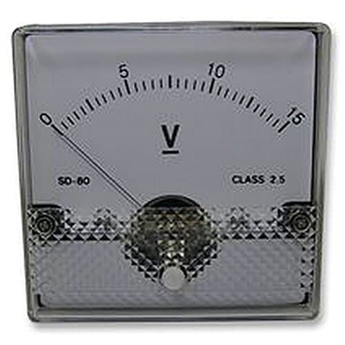 METER MOVING COIL 15V Panel Displays & Instrumentation