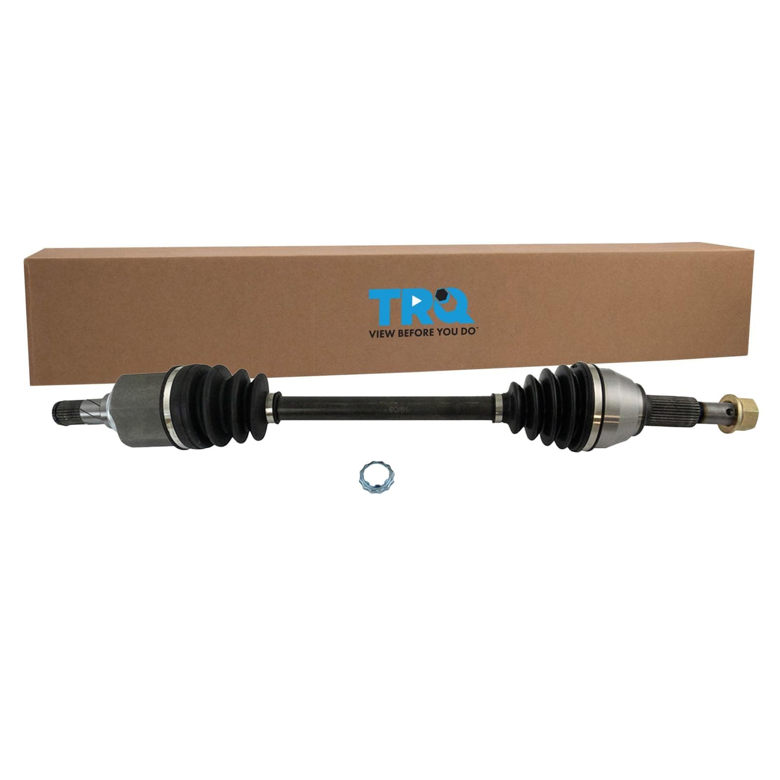 TRQ Front Driver Side CV Axle Assembly Compatible with 2014-2018 Nissan Altima 2.5L 2013 Altima Sedan 2.5L