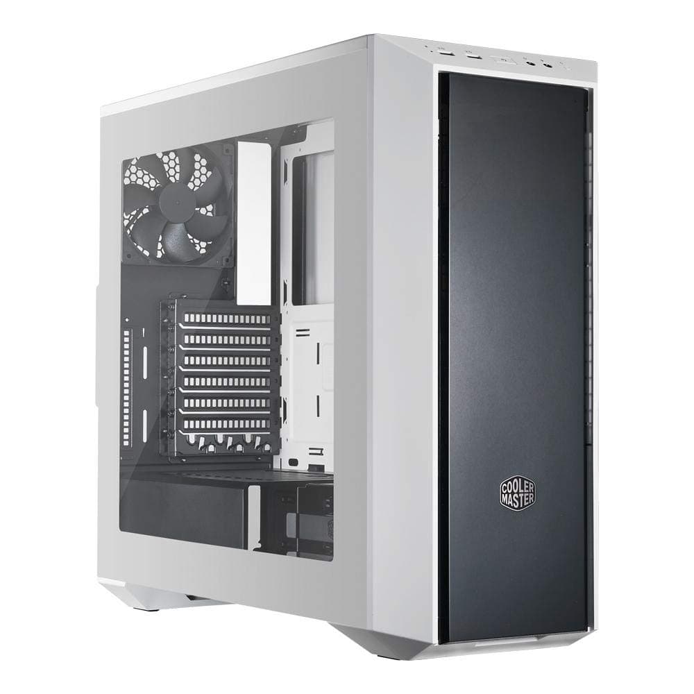 Cooler Master MasterBox 5 Mid-Tower with Internal Configuration, E-ATX Support and Nine SSD Mount Positions (Black/White)