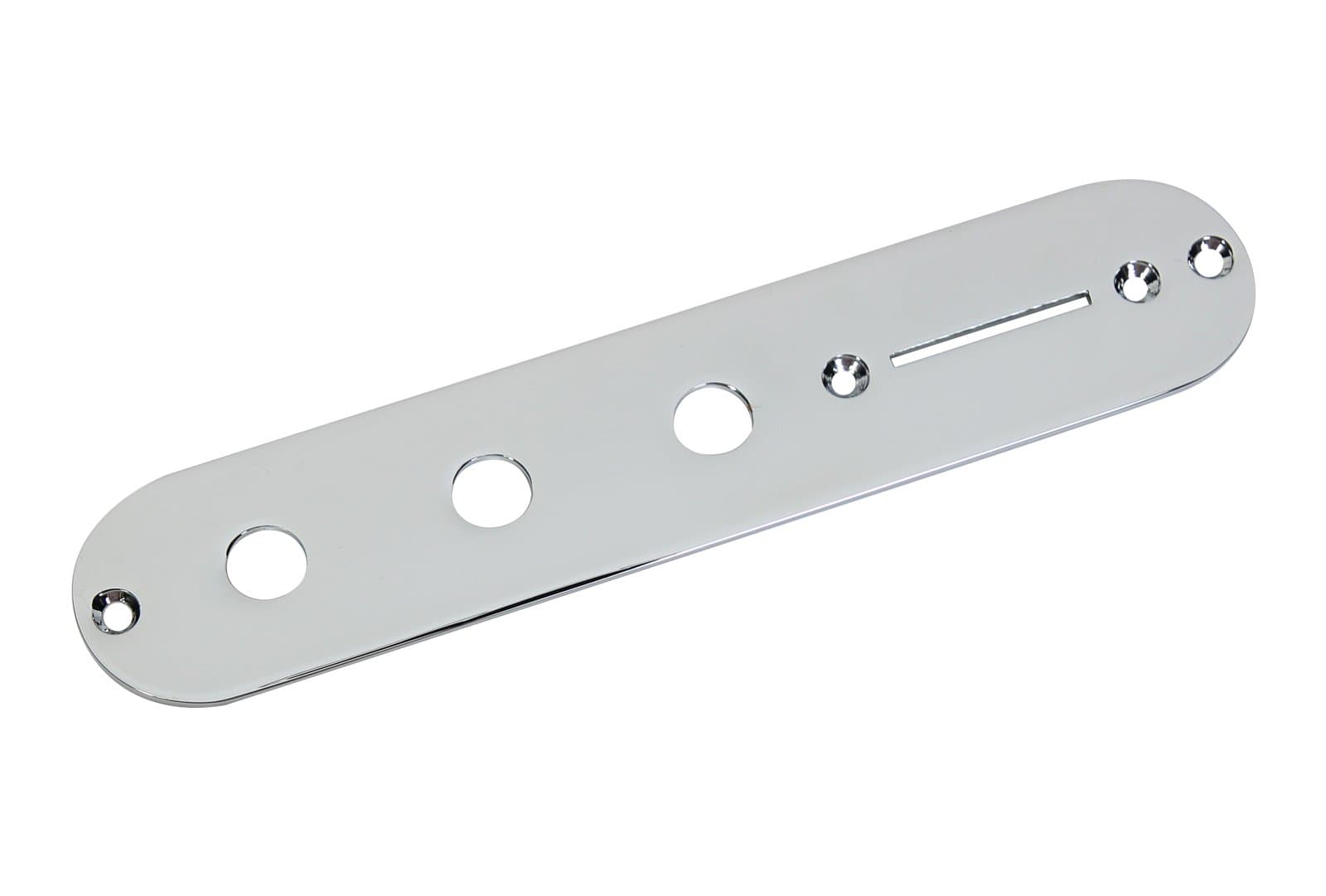 920D Custom Blank 3-Hole T Style Control Plate, Chrome