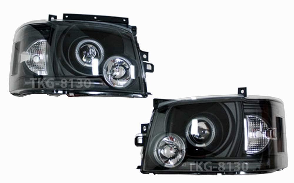 K1AutoParts LED L.E.D Front Projector Headlight Head Lamp For Toyota Hiace Commuter 2005-2010