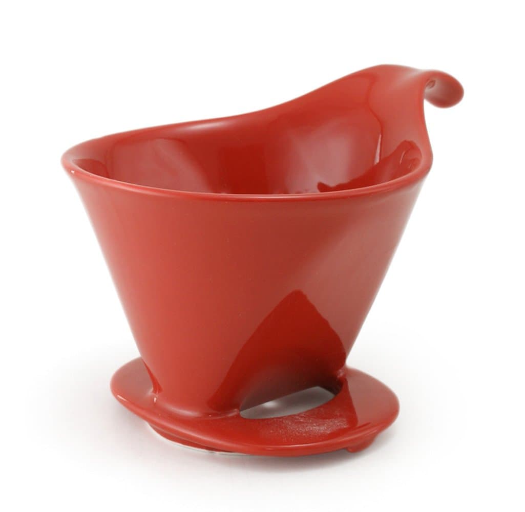 ZERO JAPAN (Tomato) - Bee House Ceramic Coffee Dripper - Large - Drip Cone Brewer