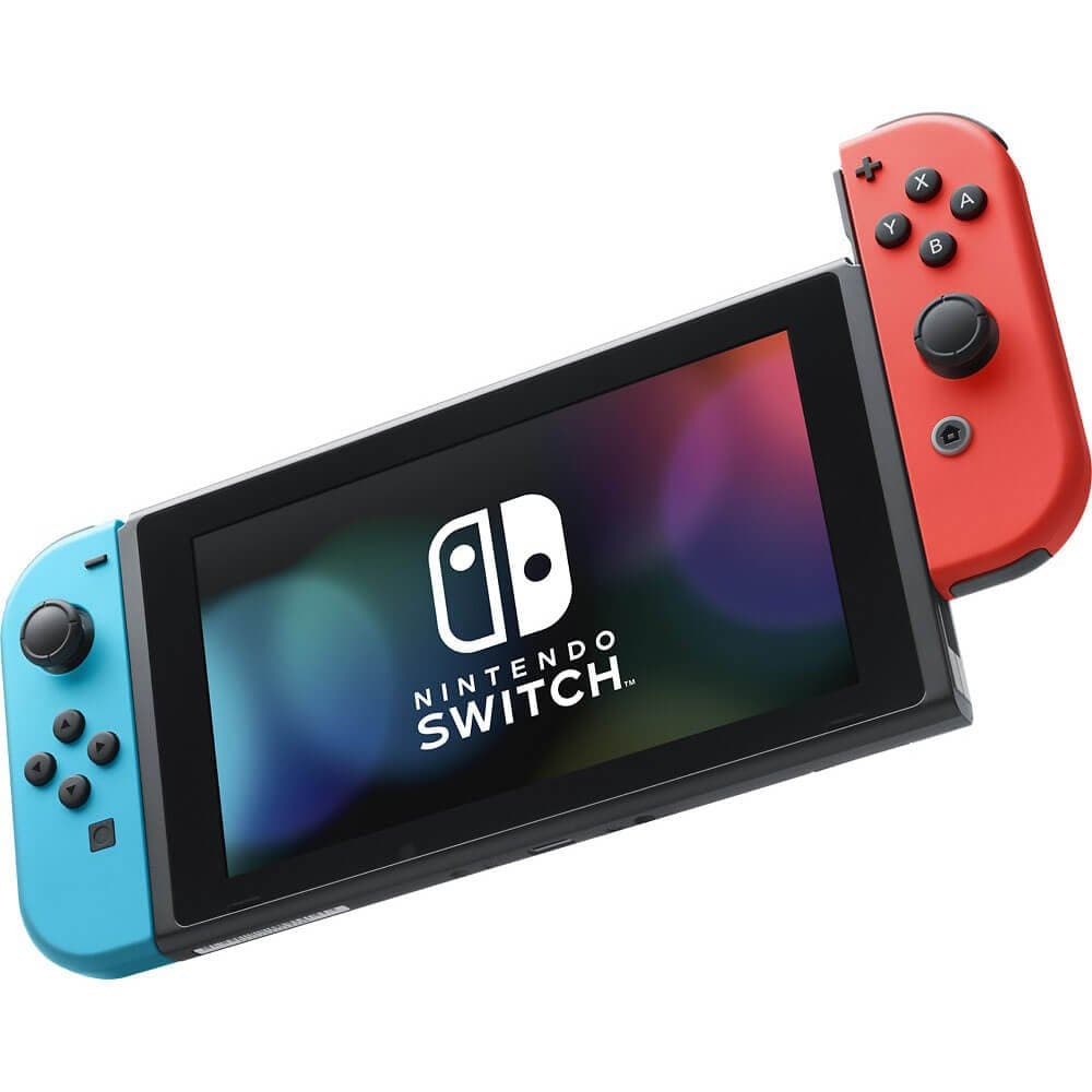 Switch with Neon Blue and Neon Red Joy‑Con
