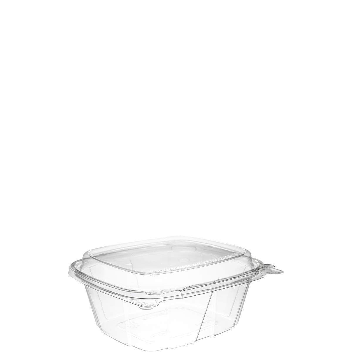 CH12DED 12 oz Tamper-Resistant Clear Hinged Container with Dome Lid (Case of 200)