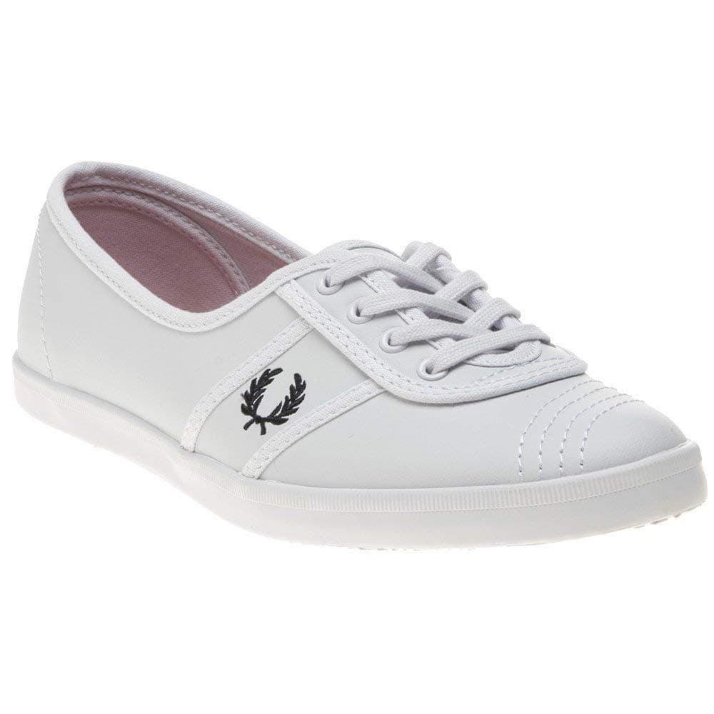 Fred Perry Aubrey Leather Trainers White